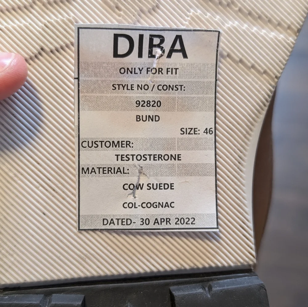 Diba Testosterone Men's Tan Black Chukka Boots‎ Size 46